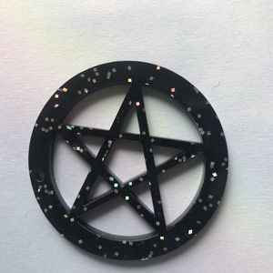 Acrylic Pentagram Earrings